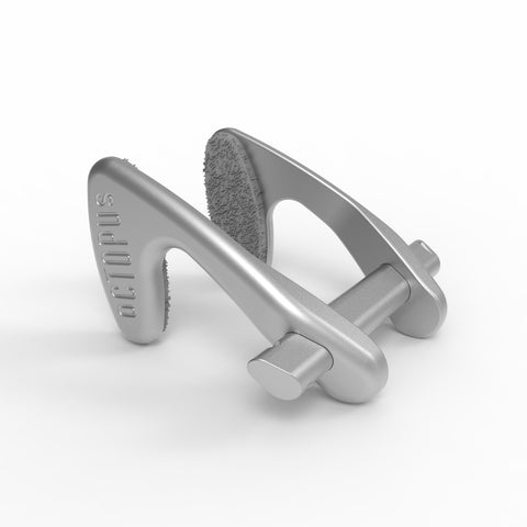 light grey aluminum noseclip