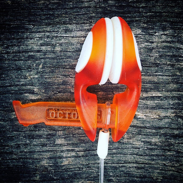 transparent orange noseclip