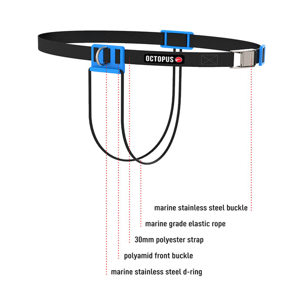 white CNF belt with quick release