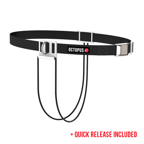 white CNF belt with quick release