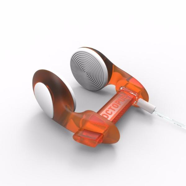 transparent orange noseclip