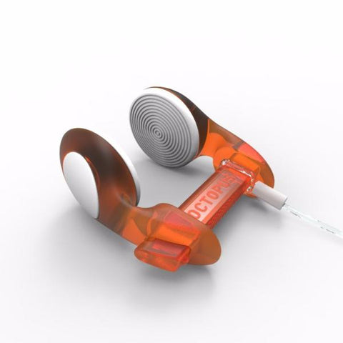 transparent orange noseclip