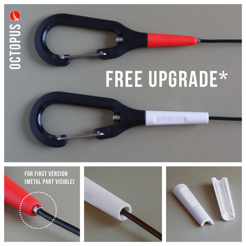 white polycarbonate cover for carabiner (spare part for old carabiner version)